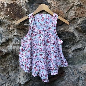 Hollister Pink Floral Tank Top